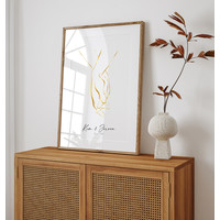 Hochzeitsposter Braut und Bräutigam Goldfolie - Hochzeitsgeschenk personalisiert - Copy