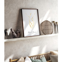 Hochzeitsposter Braut und Bräutigam Goldfolie - Hochzeitsgeschenk personalisiert - Copy
