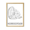 Noordoostpolder Plattegrond poster