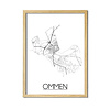 Ommen Plattegrond poster