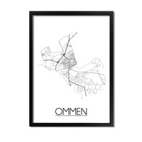 Ommen Plattegrond poster