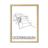 Oosterhesselen Plattegrond poster