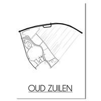 Oud Zuilen Plattegrond poster