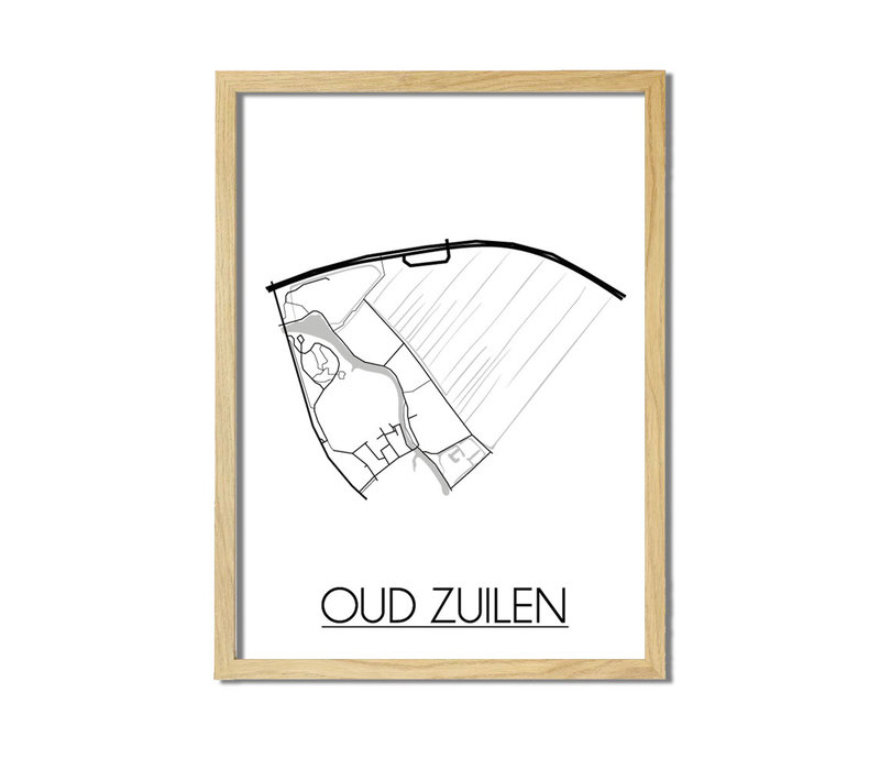 Oud Zuilen Plattegrond poster