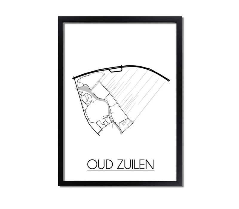 Oud Zuilen Plattegrond poster