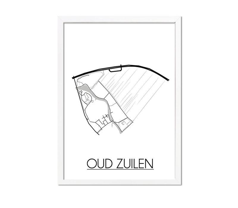 Oud Zuilen Plattegrond poster