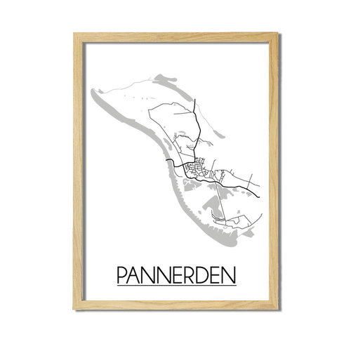 Pannerden Plattegrond poster 