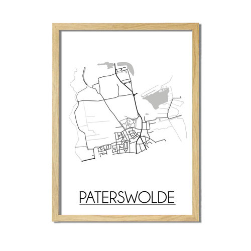 Paterswolde Plattegrond poster 