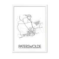 Paterswolde Plattegrond poster