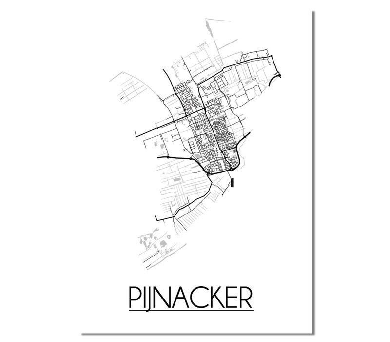 Pijnacker Plattegrond poster