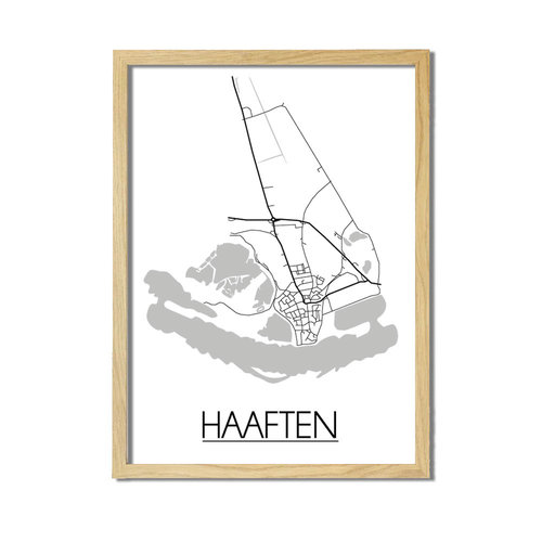 Haaften Plattegrond poster 