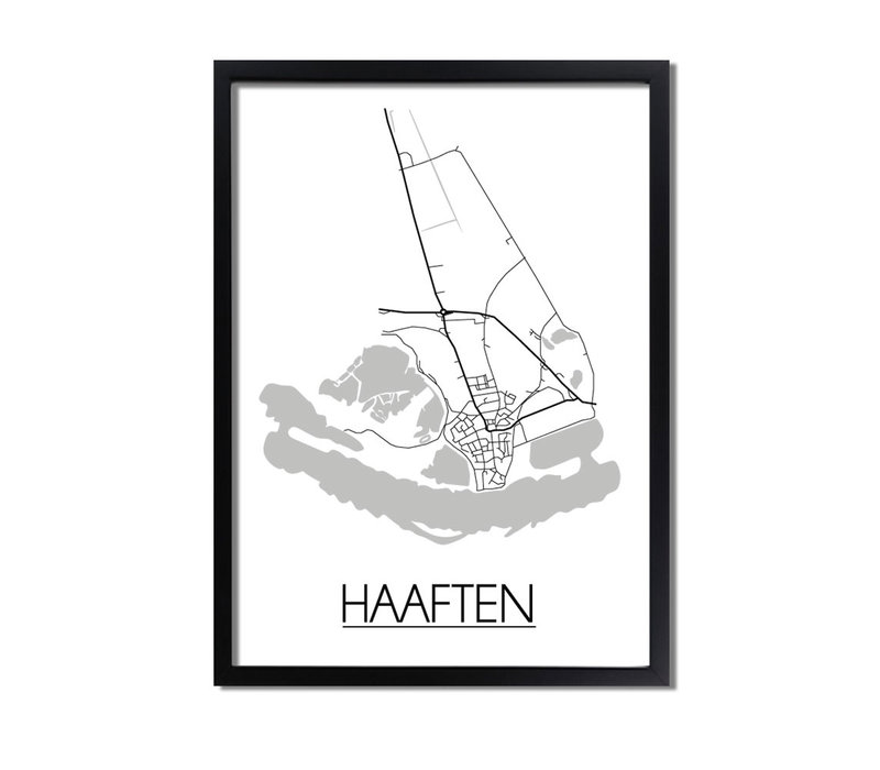 Haaften Plattegrond poster