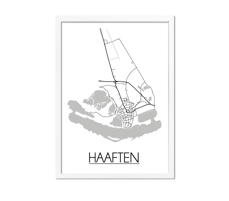 Haaften Plattegrond poster