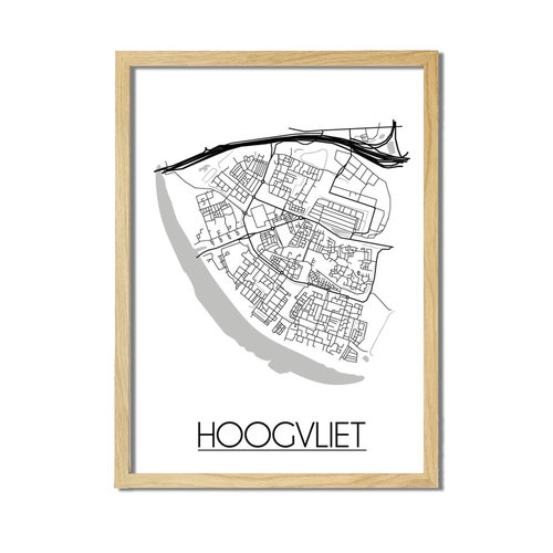 Hoogvliet Plattegrond poster 