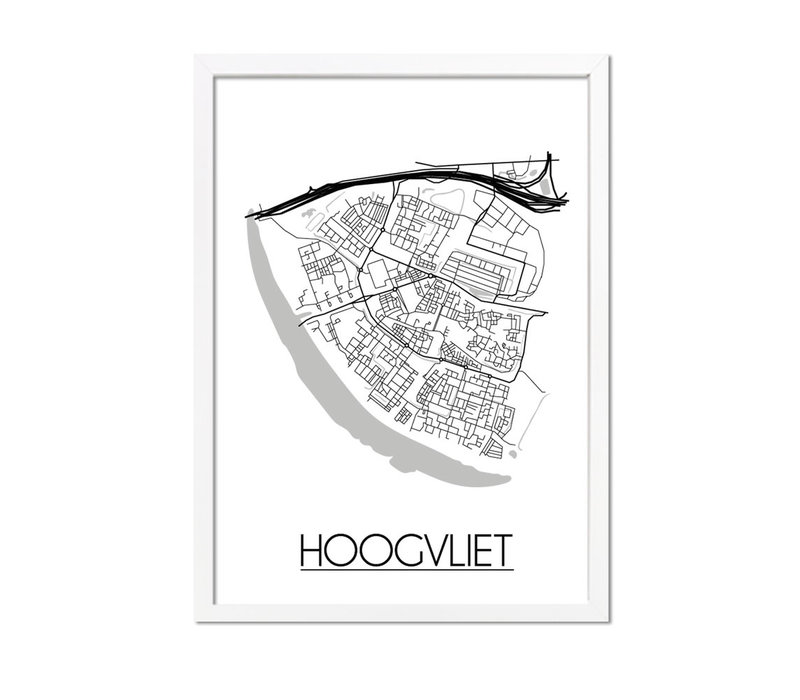 Hoogvliet Plattegrond poster