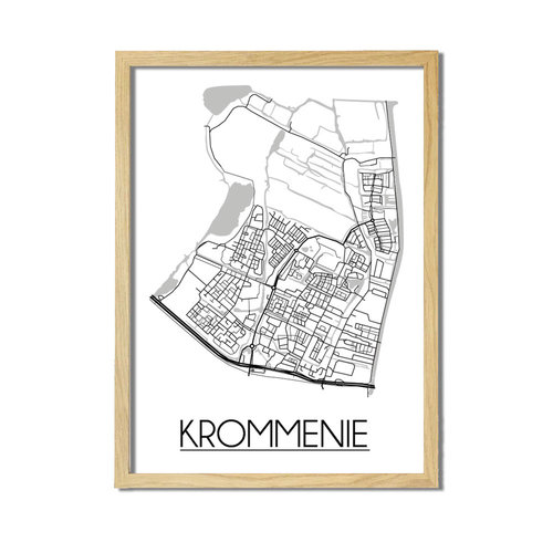 Krommenie Plattegrond poster 