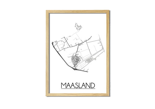 DesignClaud Maasland Plattegrond poster