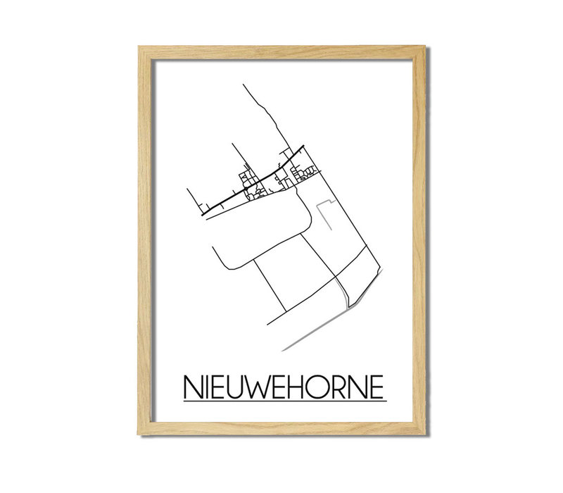 Nieuwehorne Plattegrond poster