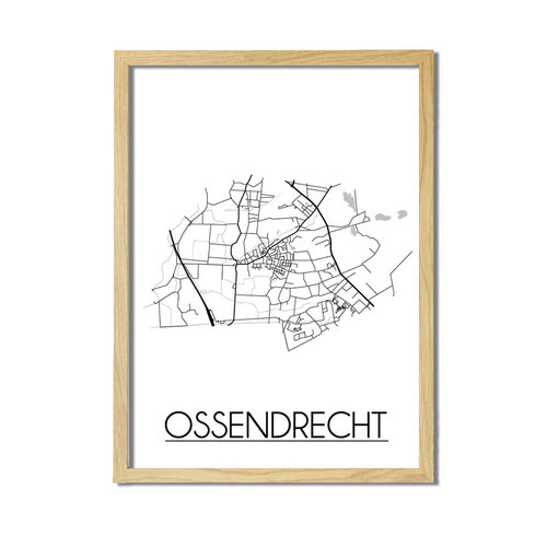 Ossendrecht Plattegrond poster 