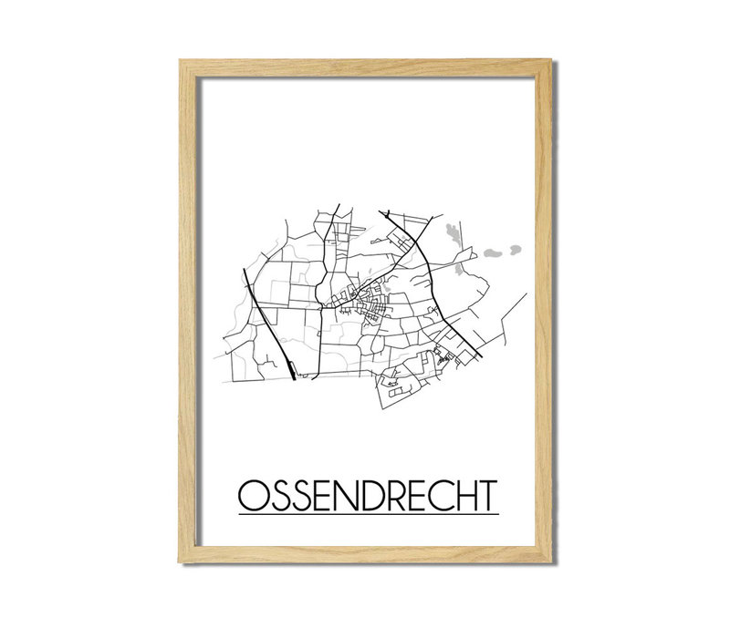 Ossendrecht Plattegrond poster