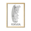 DesignClaud Portugal Plattegrond poster