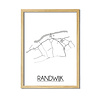 Randwijk Plattegrond poster