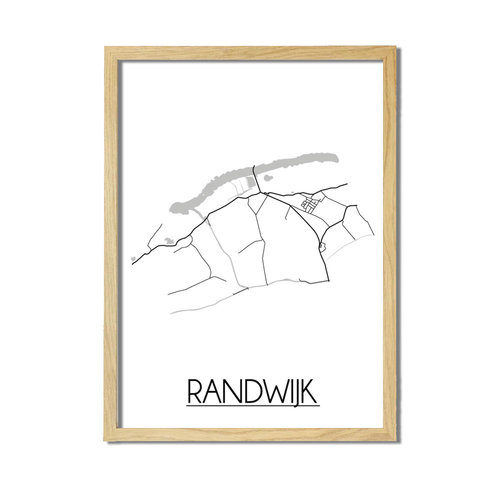 Randwijk Plattegrond poster 