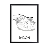 Rhoon Plattegrond poster