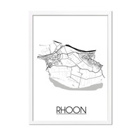 Rhoon Plattegrond poster