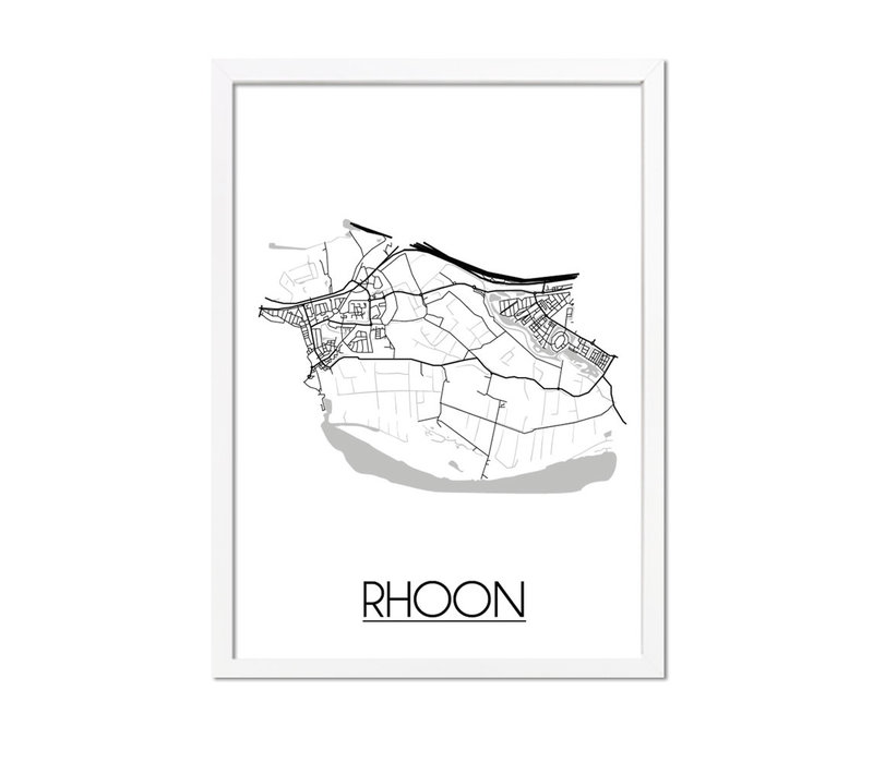 Rhoon Plattegrond poster