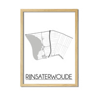 Rijnsaterwoude Plattegrond poster