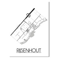 Rijsenhout Plattegrond poster