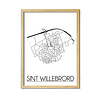 DesignClaud Sint Willebrord Plattegrond poster