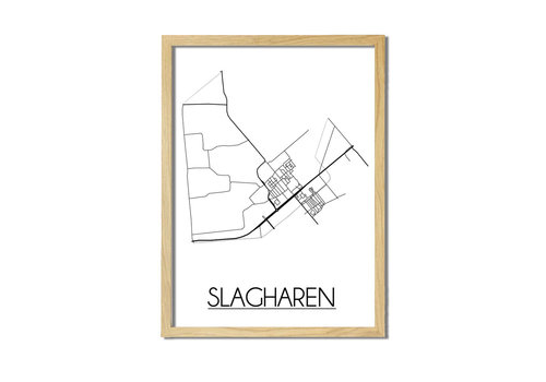 DesignClaud Slagharen Plattegrond poster