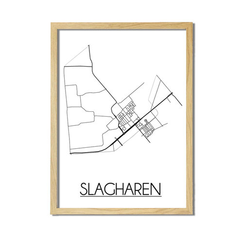 Slagharen Plattegrond poster 