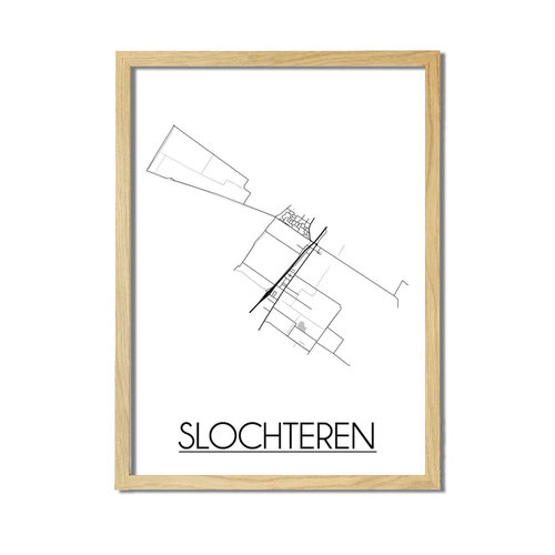 Slochteren Plattegrond poster 