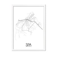 Spa Plattegrond poster