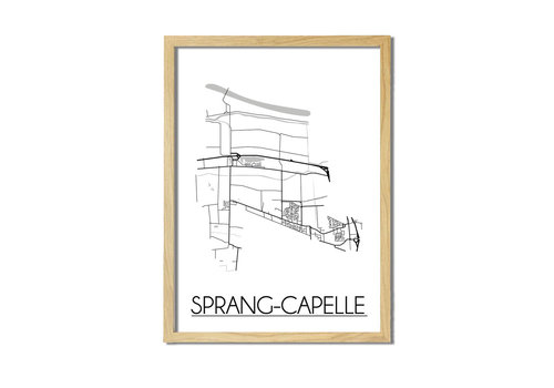 DesignClaud Sprang-Capelle Plattegrond poster