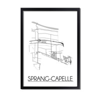 Sprang-Capelle Plattegrond poster