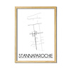 St Annaparochie Plattegrond poster