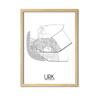 Urk Plattegrond poster