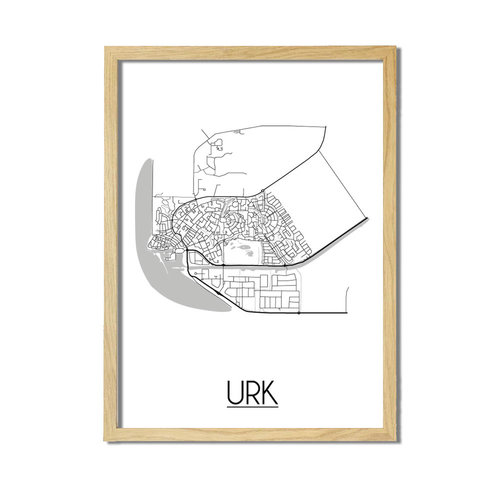 Urk Plattegrond poster 