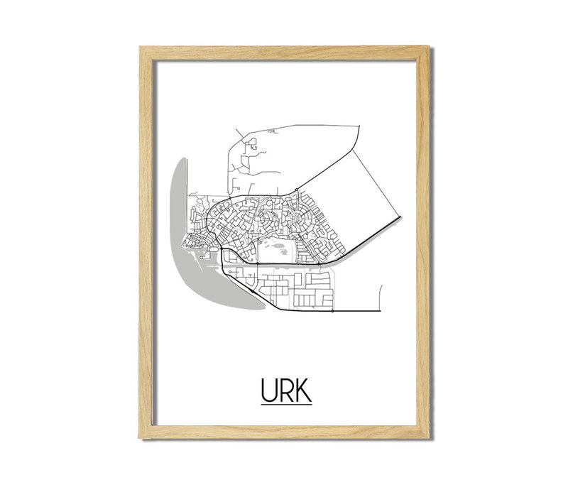 Urk Plattegrond poster