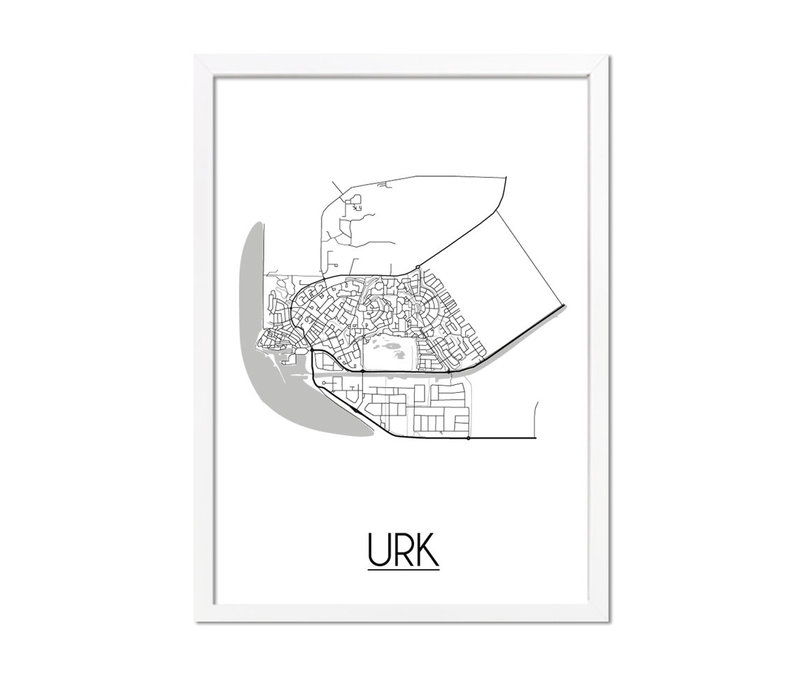 Urk Plattegrond poster