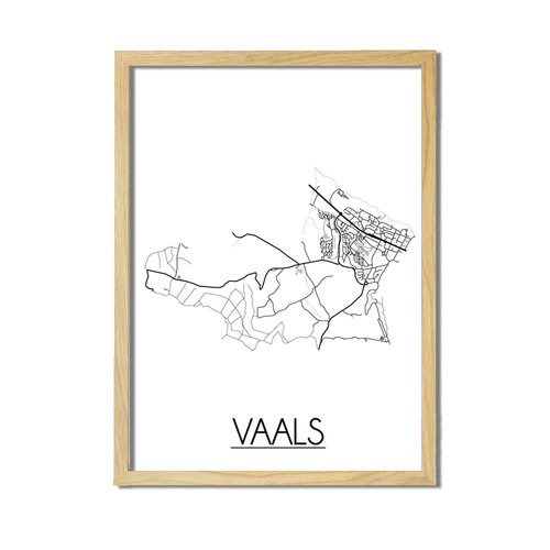 Vaals Plattegrond poster 