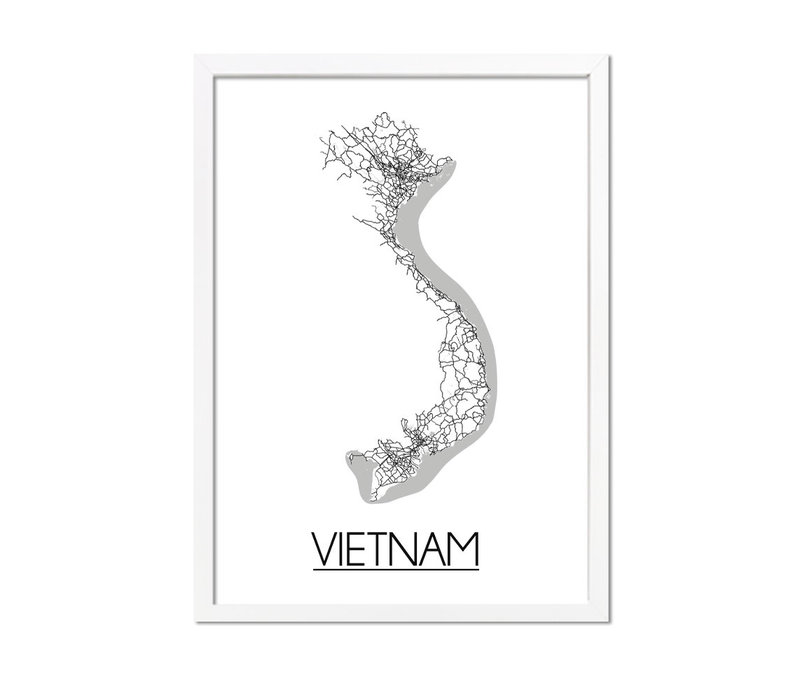 Vietnam Plattegrond poster