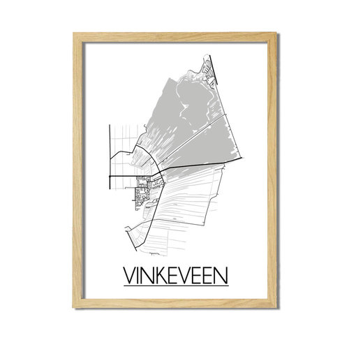 Vinkeveen Plattegrond poster 