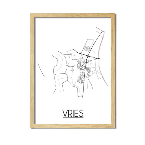 Vries Plattegrond poster 