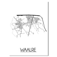 Waalre Plattegrond poster