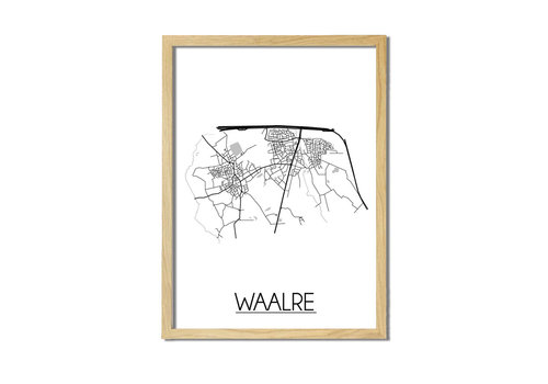 DesignClaud Waalre Plattegrond poster